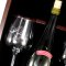 Trkasse t/kort, glas og vin 9073